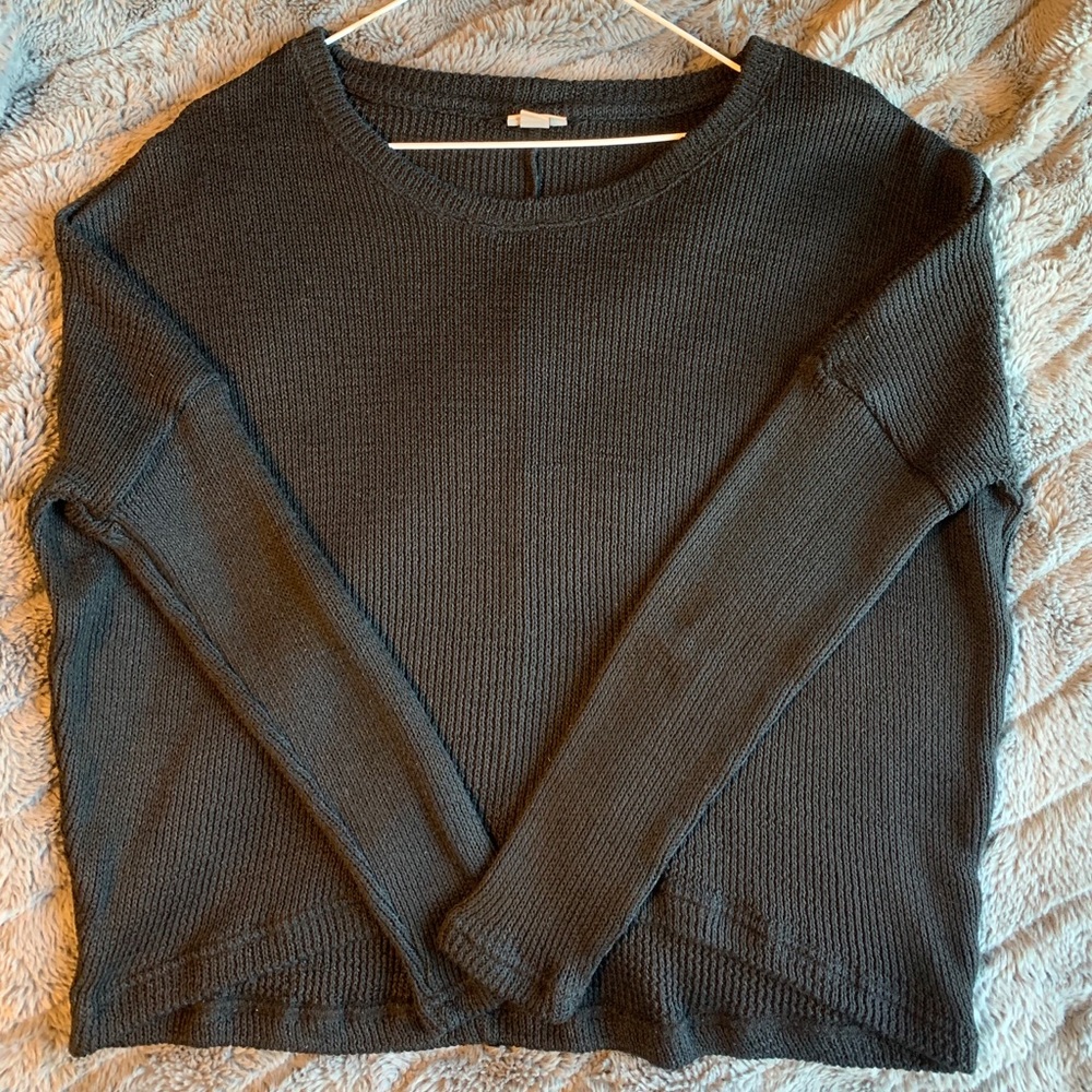 Black long sleeve sweater